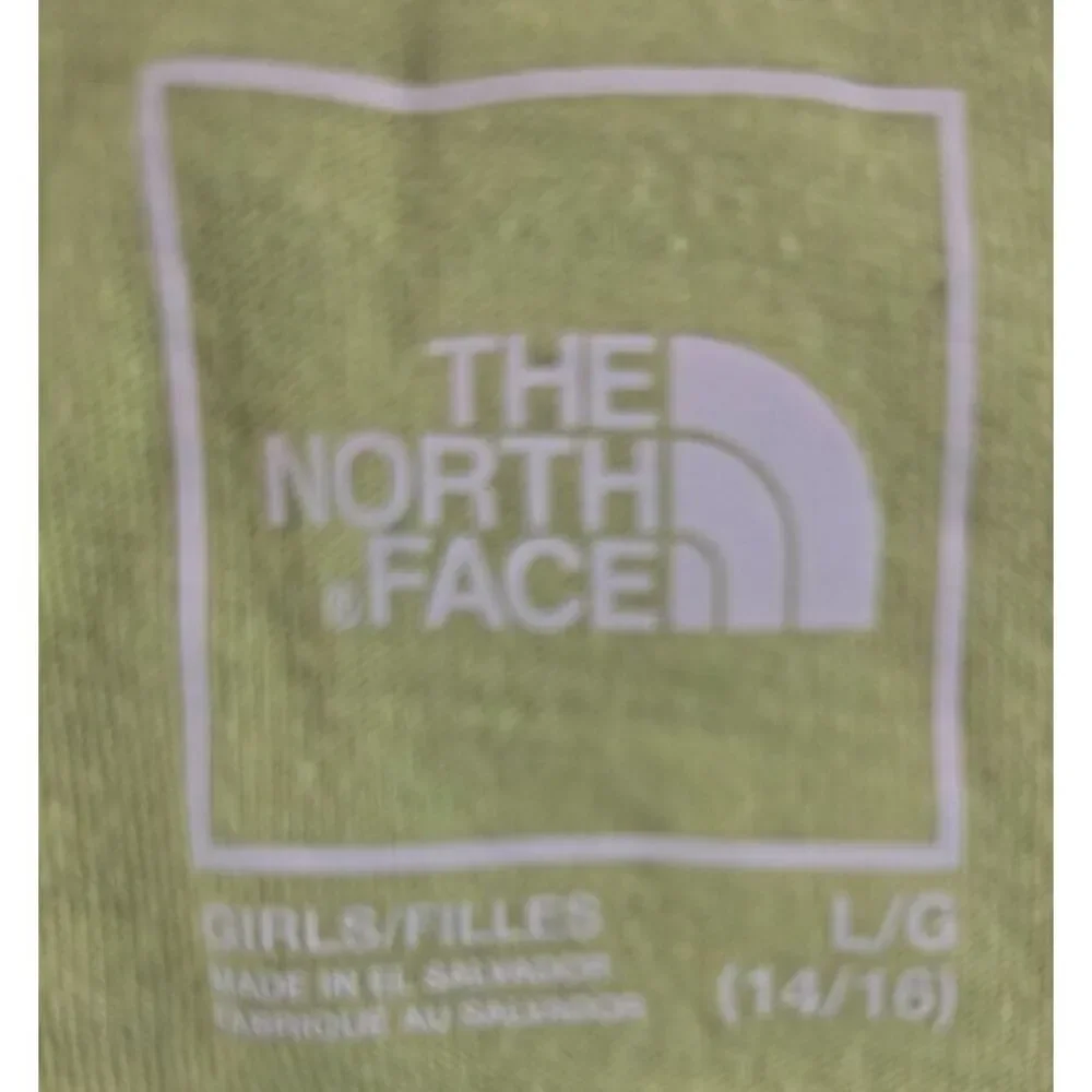 The North Face Girl's Criss Cross Neon Green Tank Top Size Large 14/16 Hiking‎